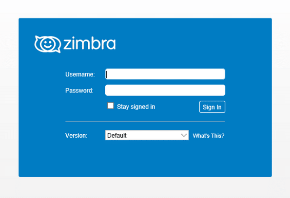 zimbra mail on centos