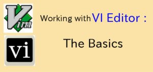 Working with VI editor : The Basics - LinuxTechLab