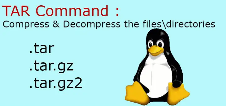 tar command examples