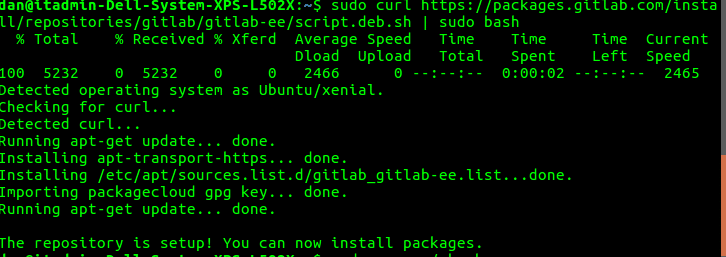 install gitlab
