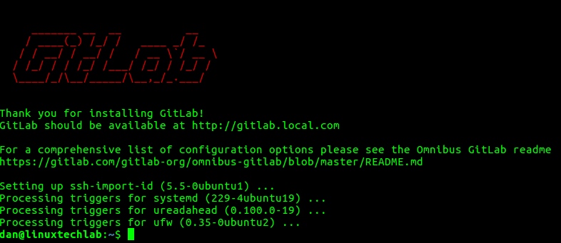install gitlab