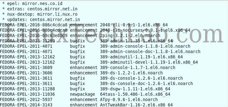 yum command in linux