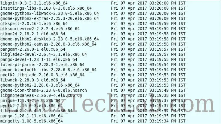 yum command in linux