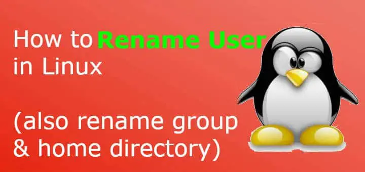 linux rename user