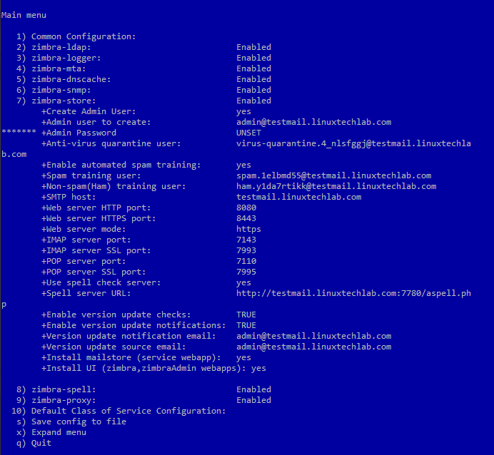 how to install zimbra mail server