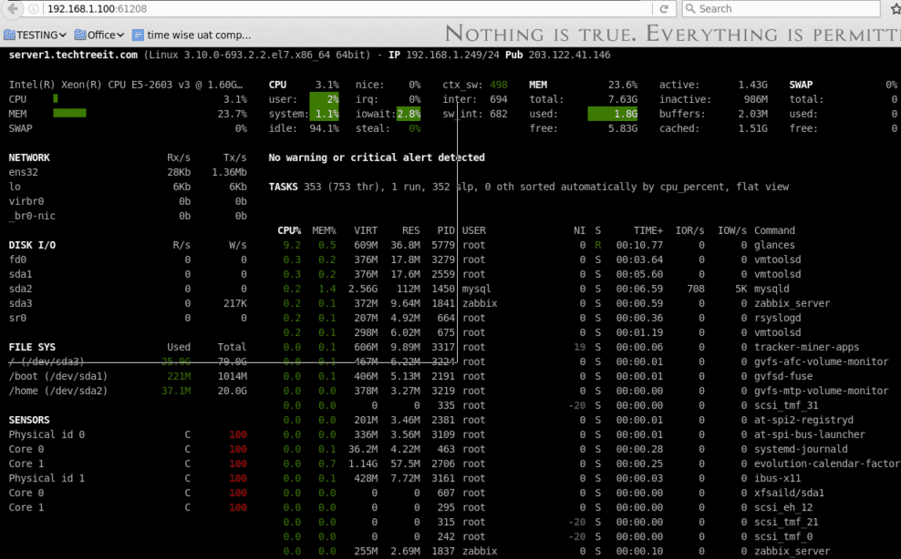 linux server monitoring