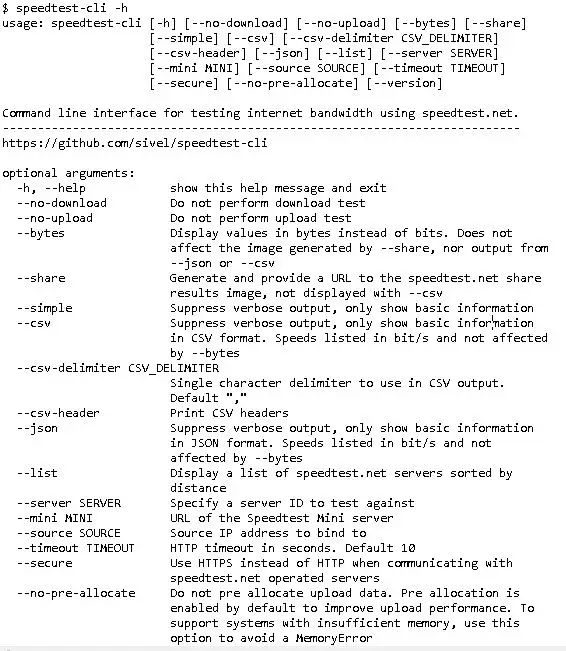 speedtest cli ubuntu