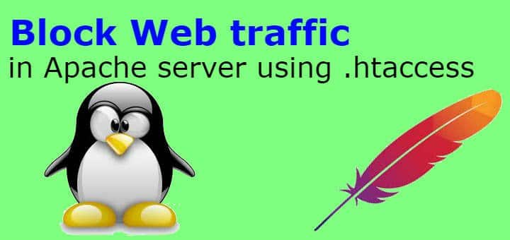 Block Web traffic in Apache