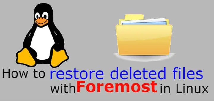 Linux restore deleted files