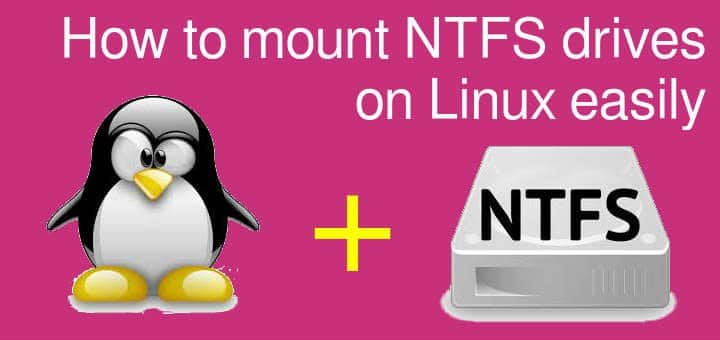 mount NTFS drives on Linux