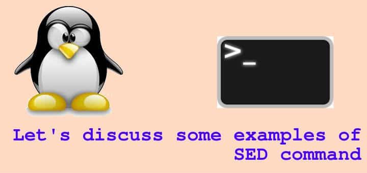 how to use sed command