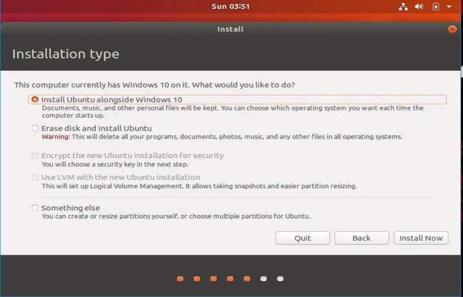 dual boot ubuntu
