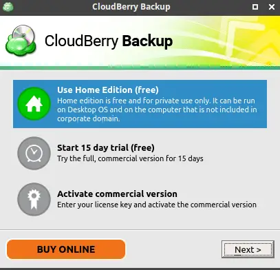 cloudberry backup linux