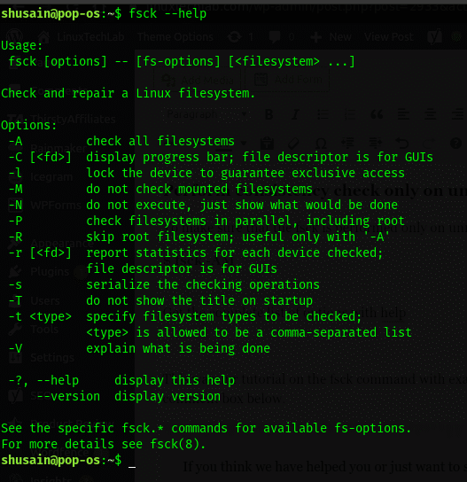 fsck command