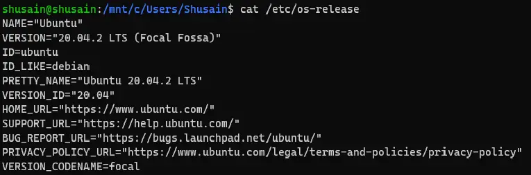how to check linux os version