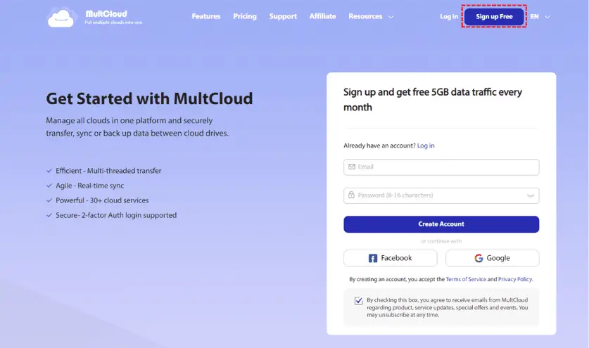Cloud to Cloud Backup 